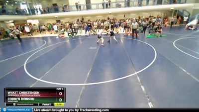 126 lbs Cons. Semi - Corbyn Robison, Westlake vs Wyatt Christensen, Sanderson Wrestling Academy