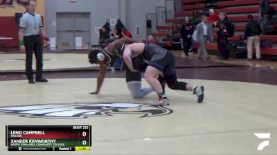 285 lbs 3rd Place Match - Xander Kenworthy, North Iowa Area Community College vs Leno Campbell, Millikin