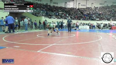 110 lbs Round Of 64 - Porter Chaney, Vinita Kids Wrestling vs Dawson Beckley, Team Tulsa Wrestling Club