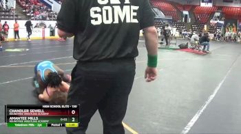 130 lbs Champ. Round 2 - Amantee Mills, Roundtree Wrestling Academy vs Chandler Sewell, Roundtree Wrestling Academy