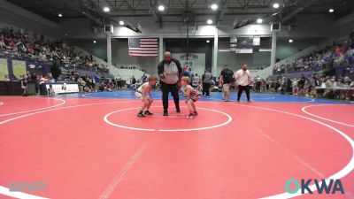 64-67 lbs Quarterfinal - Tyce Bush, Skiatook Youth Wrestling vs Jaxon Deo, Berryhill Wrestling Club