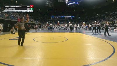130 lbs Consy 5 - Brielle Prendergast, Neshaminy vs Leila Crowe, Knoch