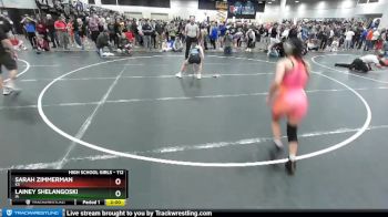 112 lbs Champ. Round 2 - Sarah Zimmerman, KS vs Lainey Shelangoski, IA