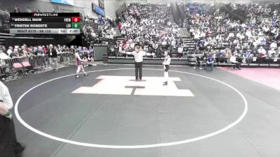 6A 120 lbs Cons. Round 1 - Tristen Roberts, Lehi vs Wendell Maw, Fremont