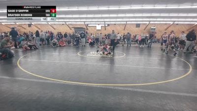 66 lbs Consolation - Gage O`Griffin, Effort vs Brayden Robbins, Tioga