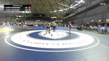 Girls 3A 125 lbs Champ. Round 1 - Lavinia Rasmussen, Shelton (Girls) vs Jalisca Holmgren, Cheney (Girls)