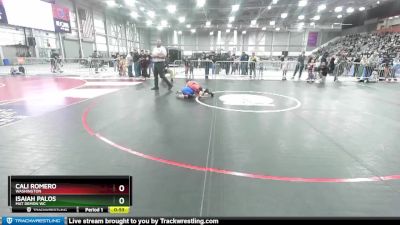 57-58 lbs Round 1 - Cali Romero, Washington vs Isaiah Palos, Mat Demon WC