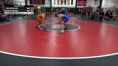 144 lbs Round 2 - Taylan Miller, Mediapolis vs Beckett Sexton, Benton Community