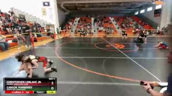 56-59 lbs Round 1 - Christopher LeBlanc Jr., Powell Wrestling Club vs Carson Marberry, North Big Horn Rams