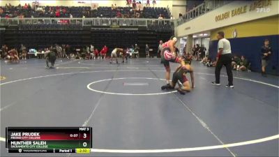 174 lbs Quarterfinal - Jake Prudek, Fresno City College vs Munther Saleh, Sacramento City College