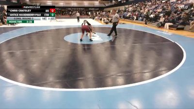 165 lbs Quarterfinal - Justice Hockenberry-Folk, Elizabethtown vs Chris Cratsley, Arcadia