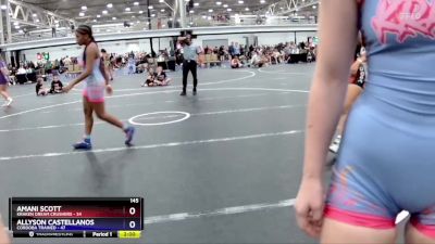 145 lbs Placement (4 Team) - Eva Barry, Cordoba Trained vs Maddie Helms, Kraken Dream Crushers