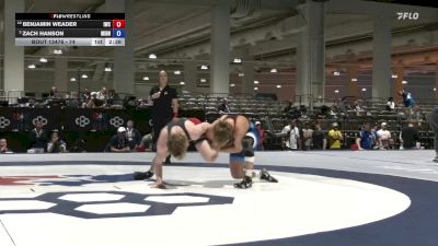 74 lbs Quarters - Benjamin Weader, Integrity Wrestling Club vs Zach Hanson, Minnesota