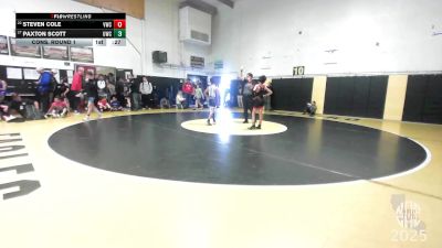 76 lbs Cons. Round 1 - Steven Cole, Vacaville Wrestling Club vs Paxton Scott, Ukiah Wrestling Club