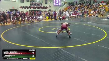 113 lbs Semis & 3rd Wb (16 Team) - Aiden Simmons, Benedictine Military School vs Jair Cuevas, Chestatee