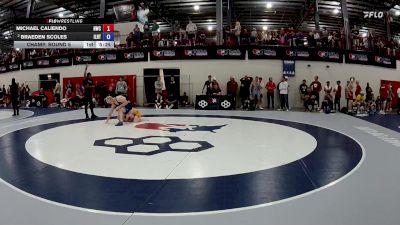 74 kg Champ. Round 5 - Michael Caliendo, Hawkeye Wrestling Club vs Braeden Scoles, Illinois RTC