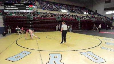 125 lbs Quarterfinal - Tylar Smith, Woodruff vs Hayden Moore, Brookland-Cayce