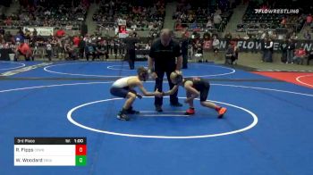 75 lbs 3rd Place - Rustin Fipps, Cowboy WC vs Walker Woodard, Troup Wrestling