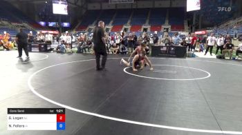 145 lbs Cons Semi - Gabriel Logan, New Jersey vs Nolan Fellers, Iowa