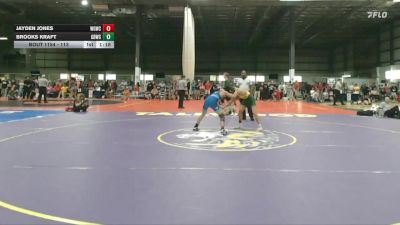 113 lbs Cons. Round 1 - Jayden Jones, Warmup Gang Wrestling Club vs Brooks Kraft, Great Bridge Wrestling Club