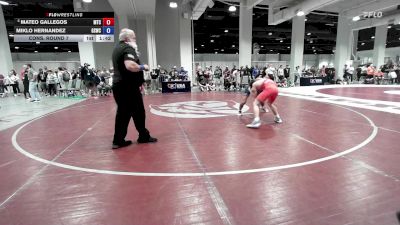 55 lbs Cons. Round 7 - Mateo Gallegos, M2 Training Center vs Miklo Hernandez, Gun Smoke Wrestling Club