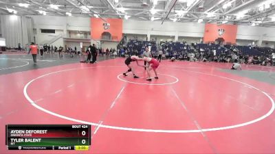 174 lbs Cons. Round 4 - Ayden DeForest, Oneonta State vs Tyler Balent, RIT