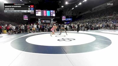 157 lbs Champ. Rd Of 128 - Brason Schortgen, IN vs AIDEN CHUR, CA