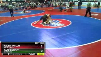 1 lbs Semifinal - Cade Parent, St. Francis vs Kacen Taylor, Social Circle