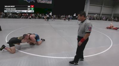 150 lbs Champ. Rd Of 64 - Nolan West, Brevard FCA Wrestling vs Ryan Richie, Southern Illinois Regional Training Center