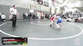 112 lbs Champ. Round 2 - Lucas Bear Bordon, Hyde Middle School vs Morgan Stevens, R.A.W.C