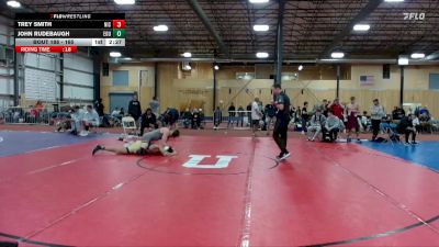 165 lbs Quarterfinal - John Rudebaugh, Eastern Oregon University vs Trey Smith, North Idaho College
