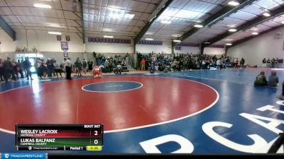 220 lbs Cons. Round 5 - Lukas Balfanz, Campbell County vs Wesley Lacroix, Natrona County