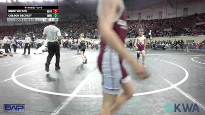 64 lbs Round Of 32 - Knox Wilson, Rough Riders vs Colson Beckley, Team Tulsa Wrestling Club