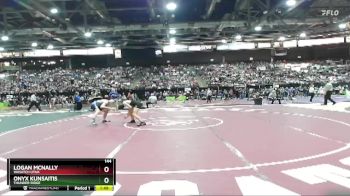 144 lbs Champ. Round 2 - Onyx Kunsaitis, Thunder Ridge vs Logan Mcnally, Wasatch Utah