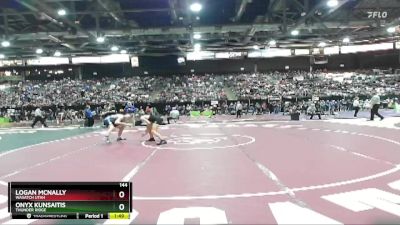 144 lbs Champ. Round 2 - Onyx Kunsaitis, Thunder Ridge vs Logan Mcnally, Wasatch Utah