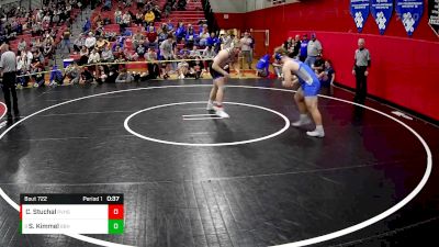 215 lbs Cons. Round 7 - Seth Kimmel, Berlin Brothersvalley Hs vs Chase Stuchal, River Valley Hs