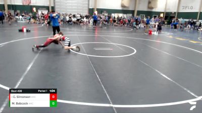 86-94 lbs Semifinal - Carson Simonson, Amherst vs Miles Babcock, Broken Bow Wrestling Club