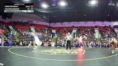 175 lbs Semifinals (8 Team) - Owen Prowdley, Lakewood HS vs Cole McLaughlin, Yale HS