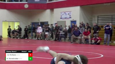 106 lbs Champ. Round 1 - Bryce McNees, Warsaw Community vs Kayden Stonebraker, Seeger