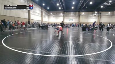 106 lbs Quarterfinal - Tyler Swinson, Wellington Wrestling vs Kash Clementi, Spartan RTC @LHP