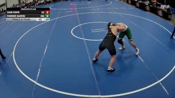 215 lbs Finals (8 Team) - Liam Hope, Lincoln Pius X vs Parker Santin, Central City