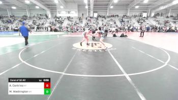 160 lbs Consi Of 32 #2 - Antonio Contrino, NY vs Malaki Washington, WV