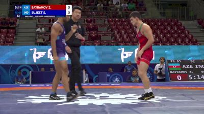 65 kg 1/2 Final - Ziraddin Bayramov, Azerbaijan vs Sujeet Sujeet, India