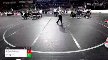 57 lbs Semifinal - Brad Christie Jr., Edgewater vs Cameron King, Upper Township