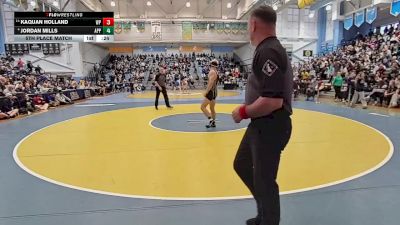 138 lbs 5th Place Match - Kaquan Holland, William Penn H.S. vs Jordan Mills, Appoquinimink