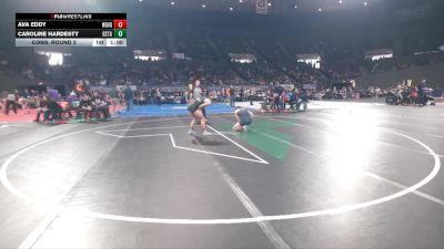 4A/3A/2A/1A Girls 135 Cons. Round 2 - Ava Eddy, Henley Girls vs Caroline Hardesty, Estacada Girls