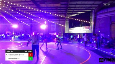 98 lbs Consi Of 4 - Aly Rincon Cormier, Team Aggression vs Lionel Hernandez, 806 Takedown Wreslting