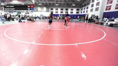 110 lbs Cons. Round 6 - Keana Bush, Grand View vs Lita Cruz, Grand View