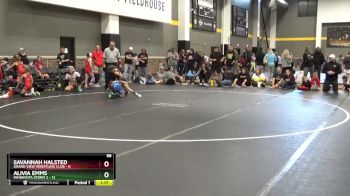 58 lbs Round 3 (4 Team) - Savannah Halsted, Grand View Wrestling Club vs Alivia Emms, Minnesota Storm 2