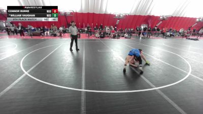 12U Boys - 108 lbs 5th Place Match - Connor Burke, Wisconsin vs William Vaughan, Wisconsin